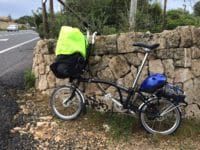 Mallorca runt på vikbar Bromptoncykel