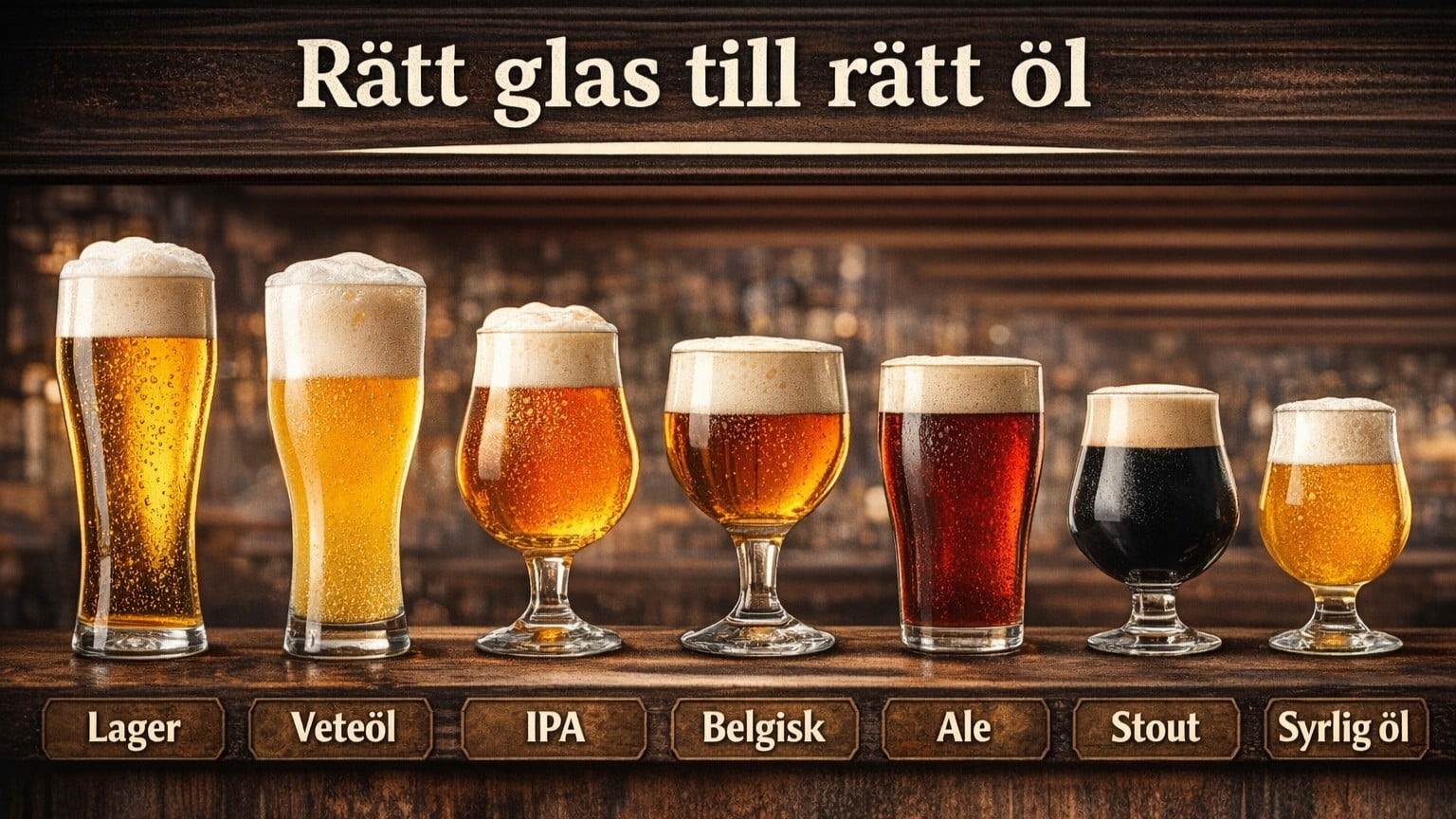 Rätt Glas Till Rätt öl Rätt glas till rätt öl