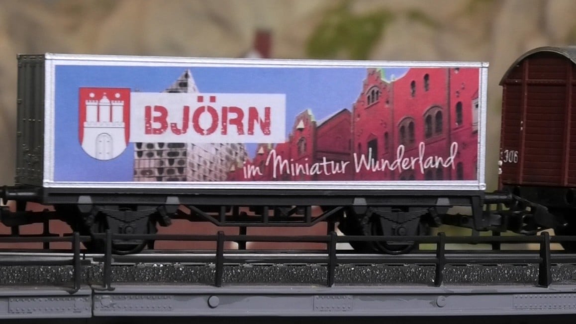 Märklinvagn med namn